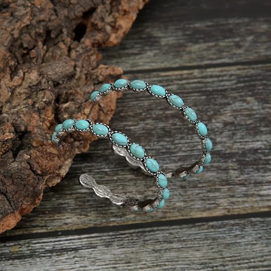 Turquoise Hoop Earrings